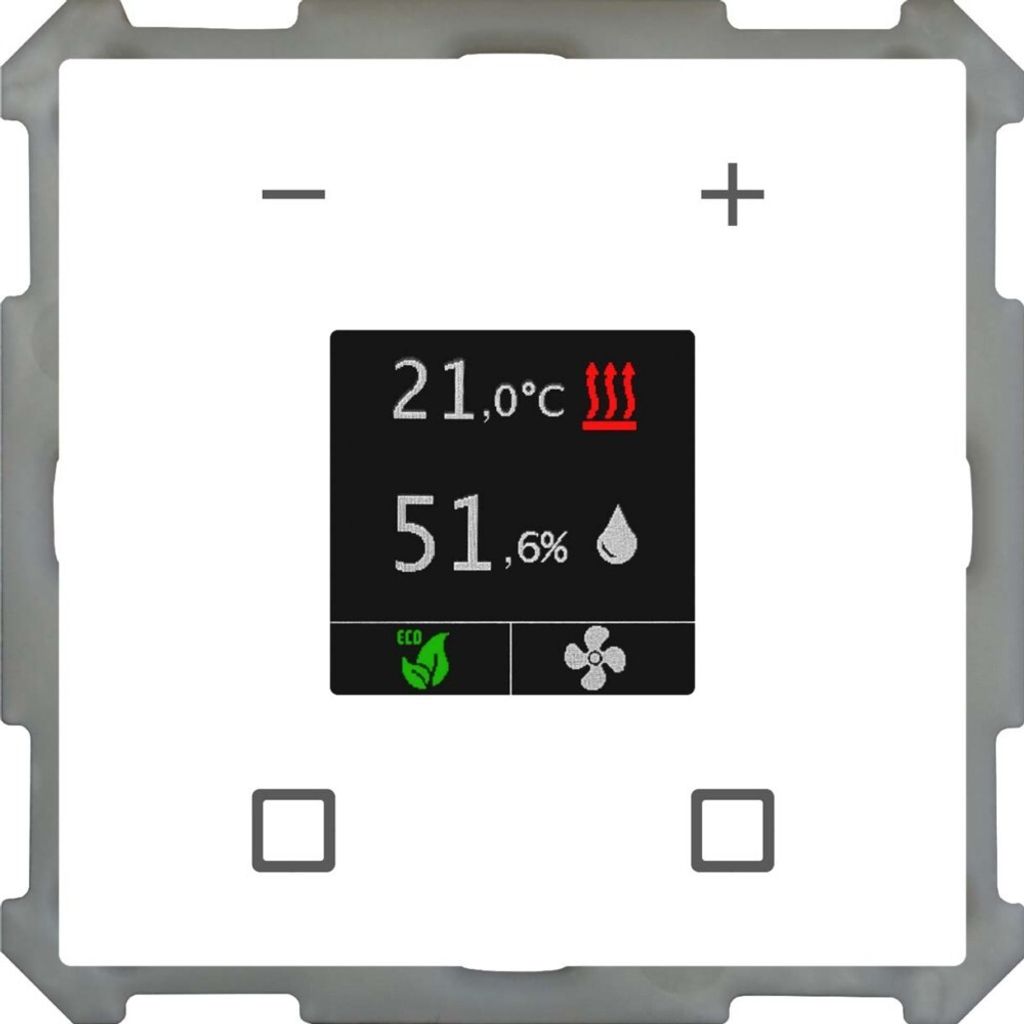MDT SCN-RTR63S.01 Raumtemperaturregler Smart 63 Studioweiß glänzend (SCN-RTR63S.01)
