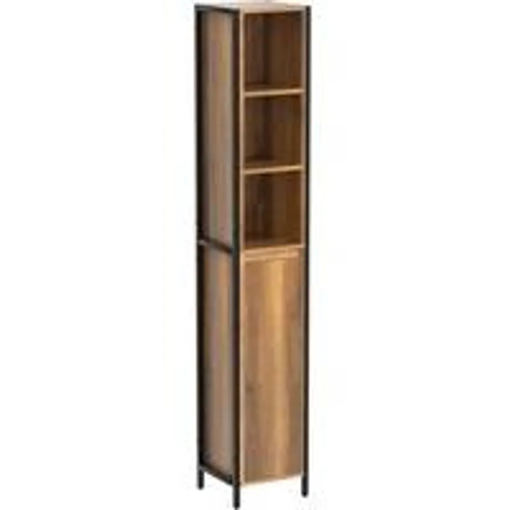 Armoire de salle de bain 168 cm avec étagères réglables et modulables