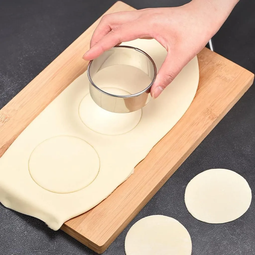 Set 12 Stampini Rotondi Inox per Pasticceria e Fai Da Te Cucina - 6