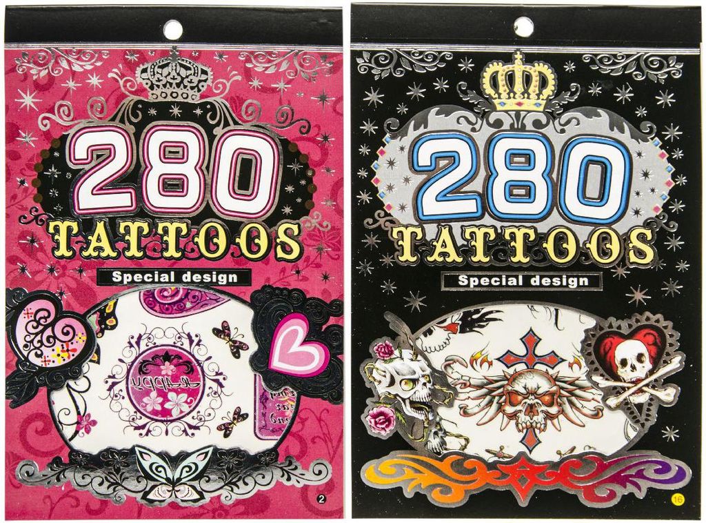 16 Hefte mit Tattoos 2 sort. 2246 Produktbild 