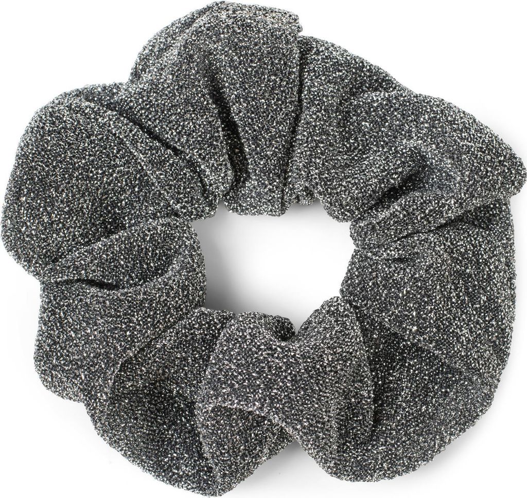 styleBREAKER Damen Glitzer XXL Haargummi im Retro Style, elastisch, Scrunchie, Zopfgummi, Haarband 04027001