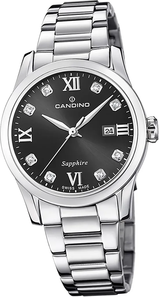 Candino D2UC4738/4 Lady Elegance: Orologio Svizzero Acciaio e Zaffiro