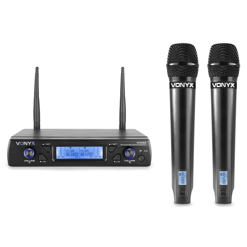 Vonyx WM62, Handmikrofon, 40 - 17000 Hz, Empfänger für Produktbild 