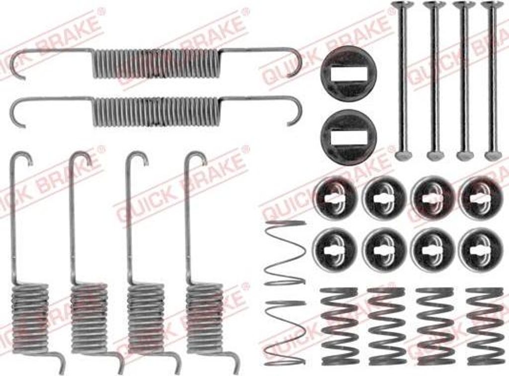 QUICK BRAKE 105-0715 Zubehörsatz, Bremsbacken OE kompatibel mit T1