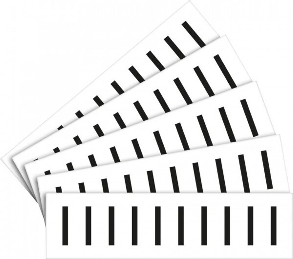 Dreifke Aufkleber I Buchstabe I, weiß/schwarz, Folie, Schrifthöhe: 30mm, 39x...
