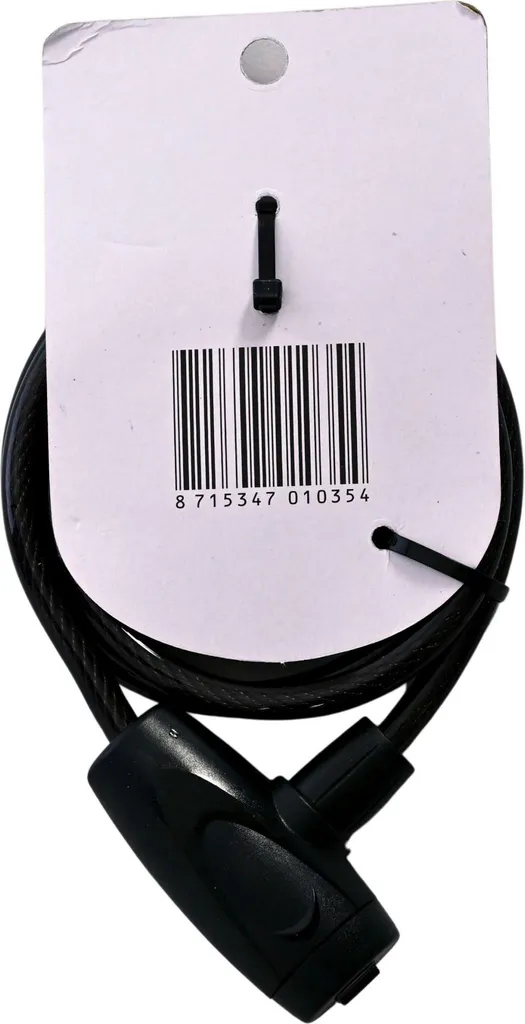 Antivol à câble Volare noir haute résistance 10mm avec gaine souple