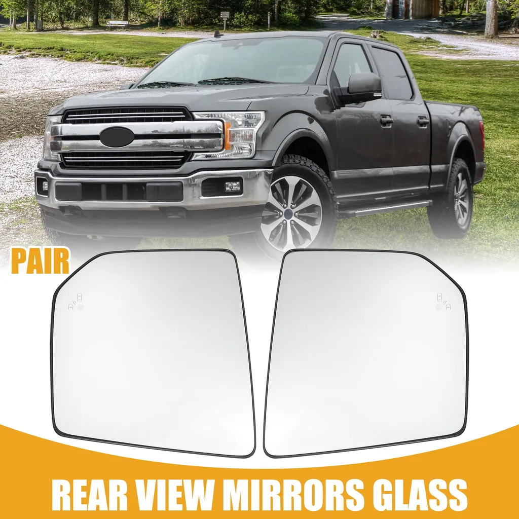 Rétroviseurs Ford F-150 Verre Haute Transparence Anti-Vibration - Lot de 2