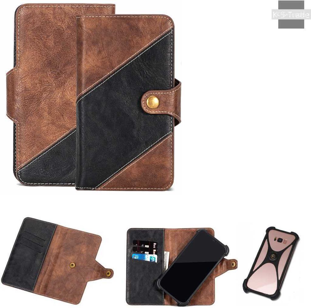 K-S-Trade Handyhülle Schutzhülle Bookstyle Case kompatibel mit Huawei P Smart+ 2019 Klapphülle Cover Hülle Schutztasche 1x