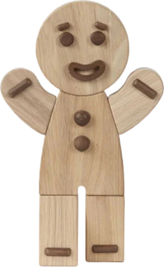 Boyhood Gingerbread Man Holzfigur, Eiche, Groß