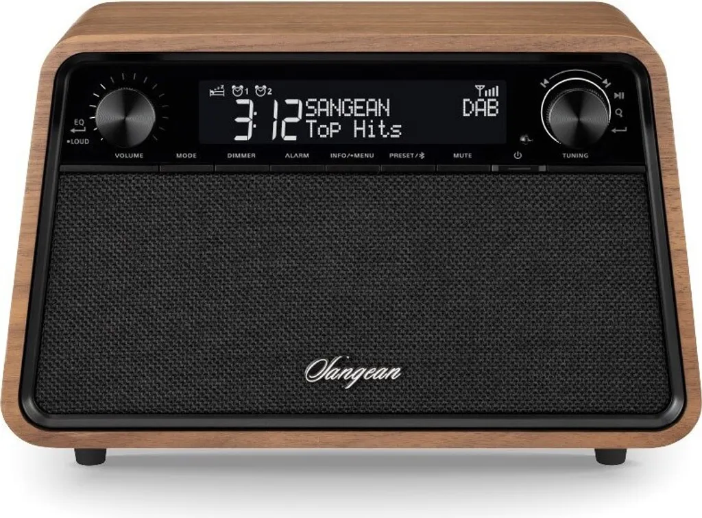 Radio de Table Sangean SWR201DNC Idéale pour Salon et Bureau Coloris Brun