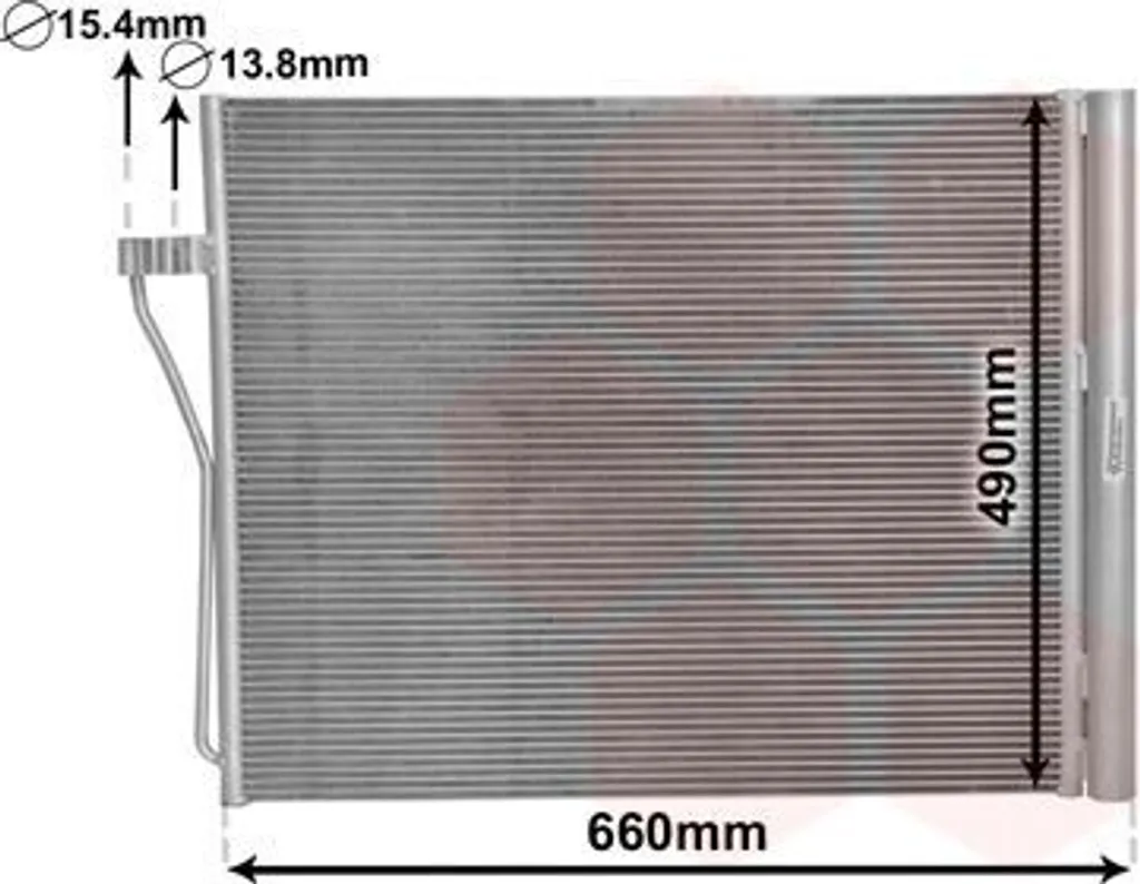 Condenseur de climatisation pour BMW 7 F01 F04 avec bouteille filtrante