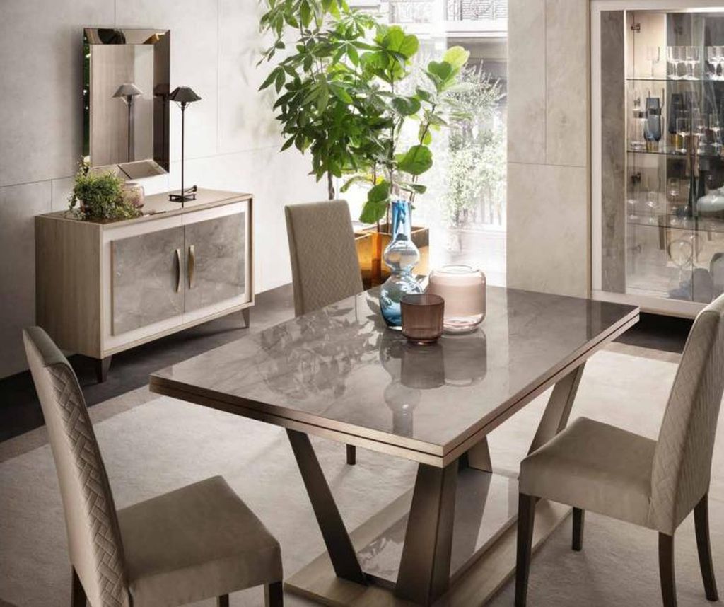Esstisch Tisch Esszimmer Wohnzimmer Garnitur Holz Design Italienische Möbel Neu