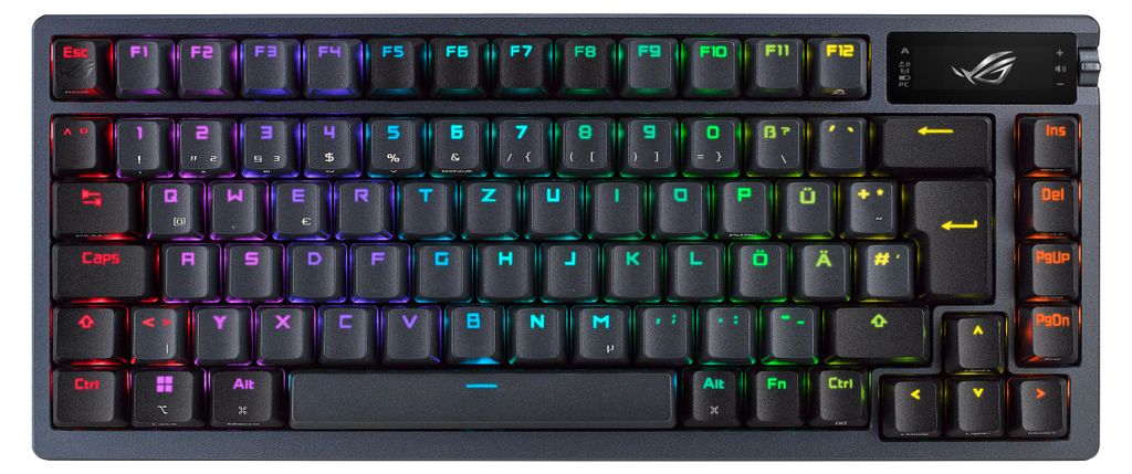 ASUS ROG Azoth - Kabellose Gaming Tastatur mit OLED-Display Produktbild 