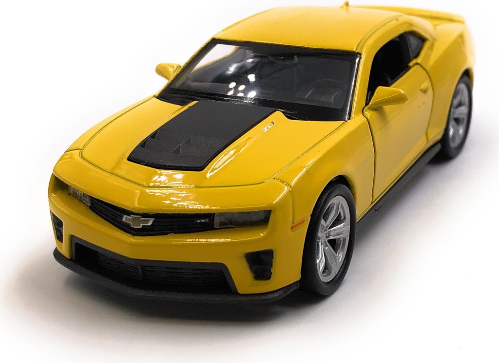 Onwomania Modellauto Chevrolet Camaro ZL1 Muscle Car Gelb Auto Mst. 1:34-39