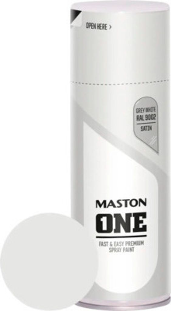 Sprühlack Maston ONE seidenmatt RAL 9002 grauweiß 400 ml Produktbild 