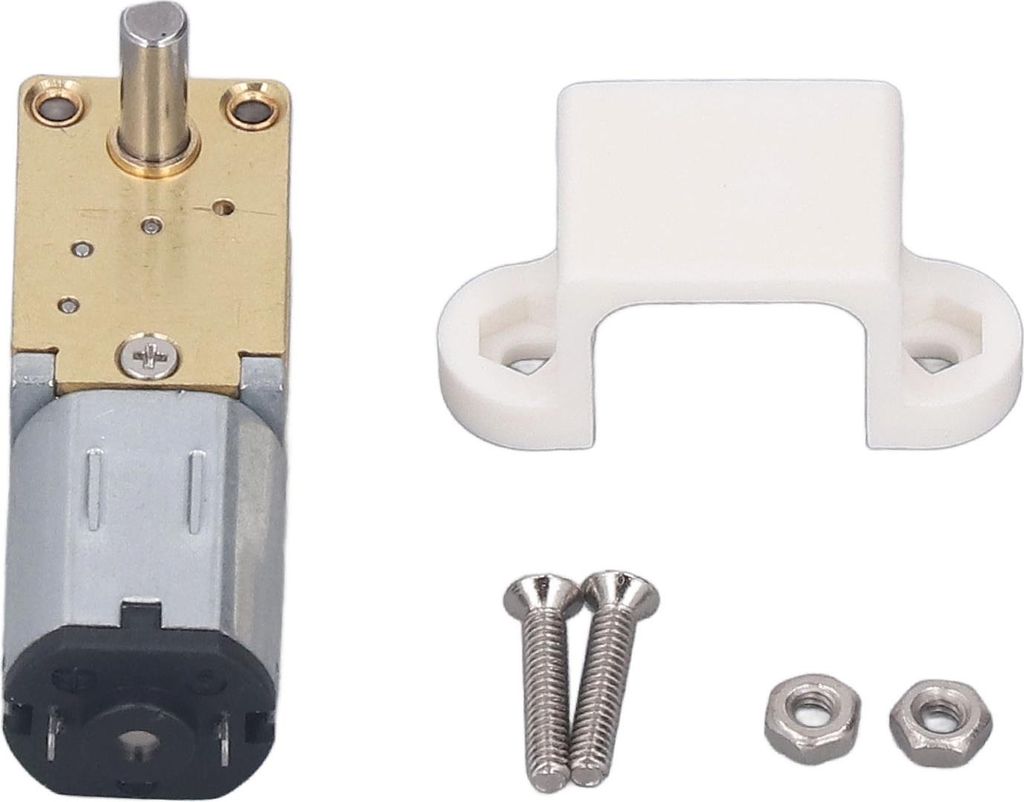 12V Gleichstrom-Getriebemotor mit festem Sockel, einwelliger, bürstenbehafteter Hochdrehmoment-Schneckengetriebemotor, Drehzahlreduzierung 7,5 mm,...
