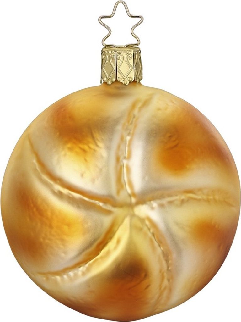 Christbaumschmuck Brötchen Glas 8,5cm 1 Stück Produktbild 