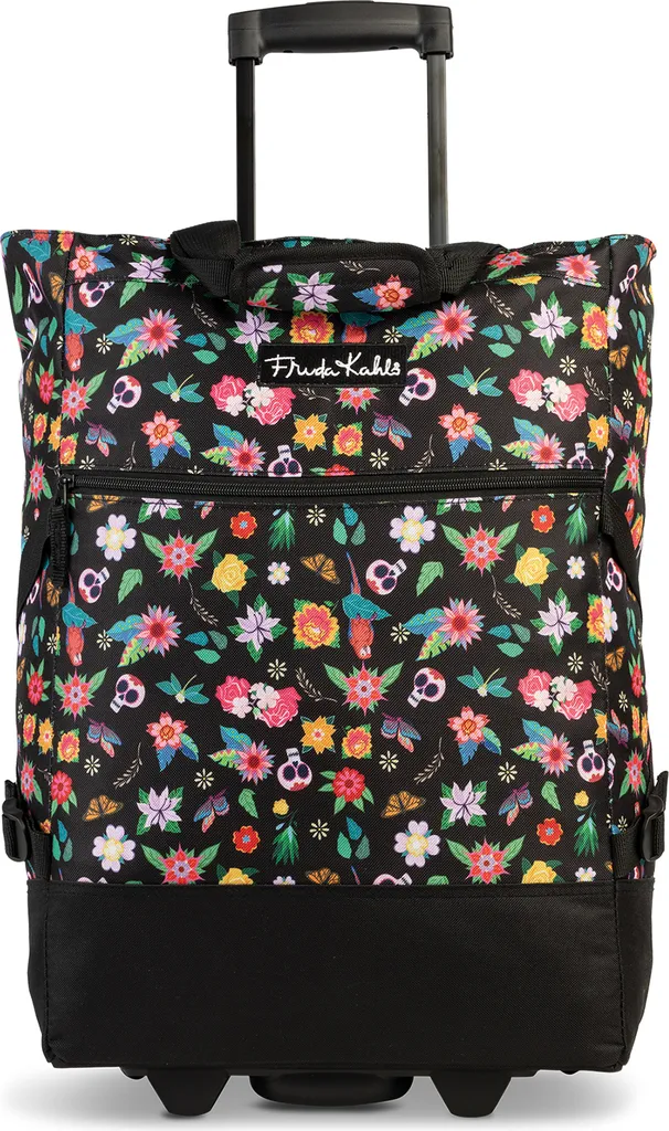 Frida Kahlo Shopping Roller 62221 Nero - Trolley Spesa Elegante Punta