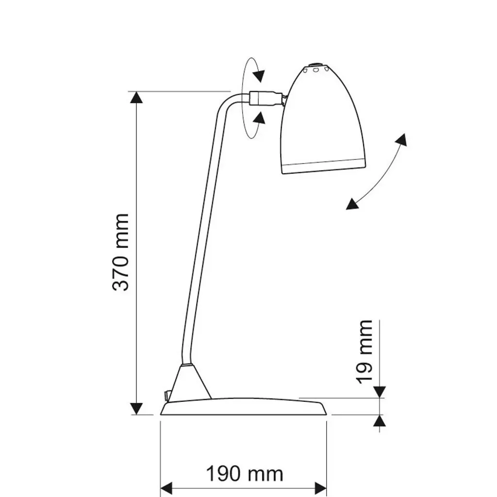 Lampe de table MAULstarlet E27 LED 3000K Blanche MAUL - Design Classique - 3