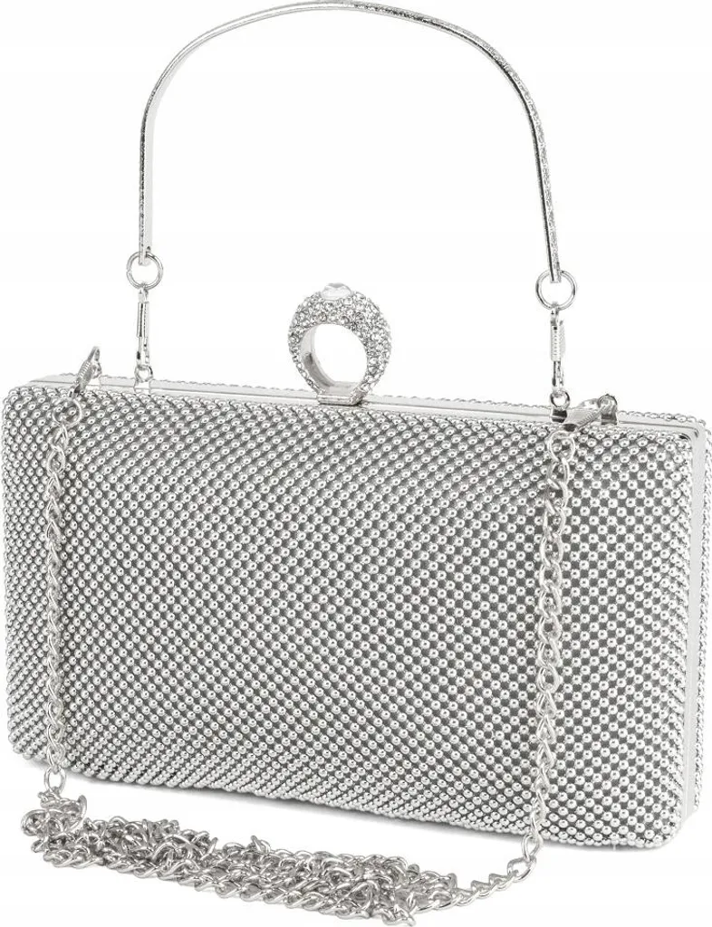Minaudière Rigide et Sacoche de Cérémonie pour Femme avec Bandoulière