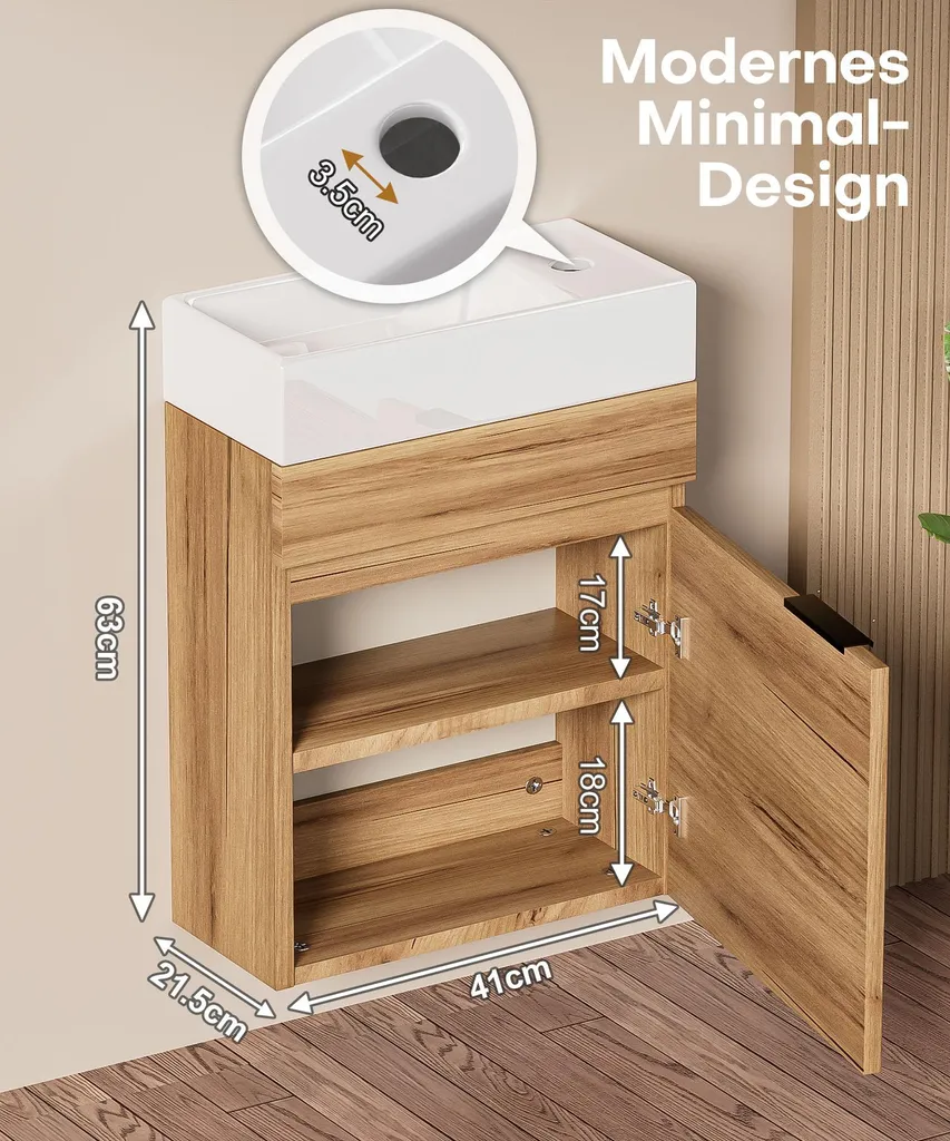 Aménager sa salle de bain : ensemble complet meuble et vasque robuste