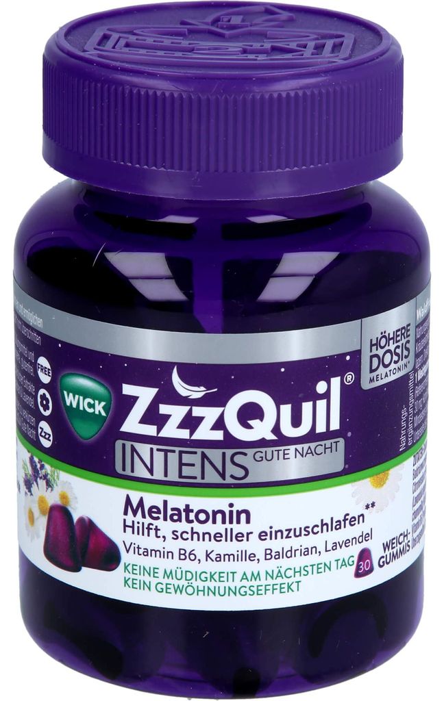 WICK ZzzQuil Good Night Intenzívne mäkké žuvačky s vyššou Obrázok produktu 