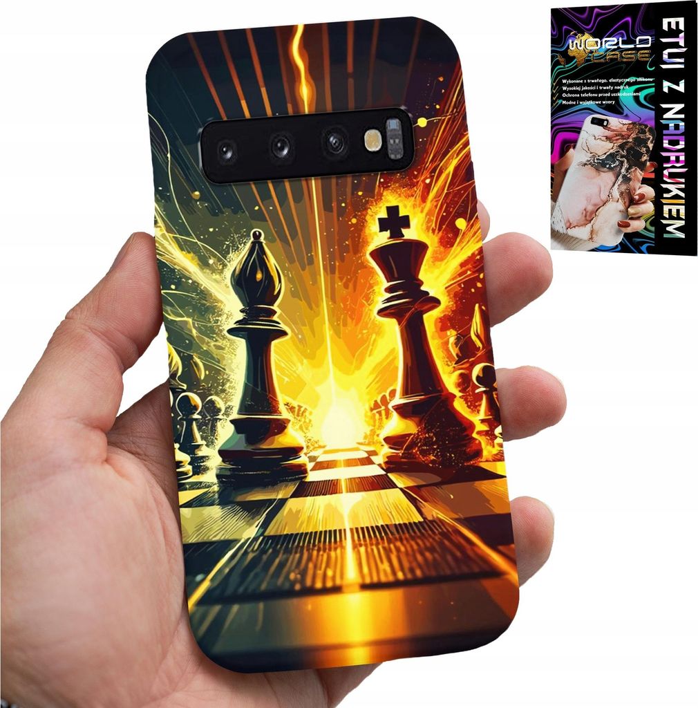 Etui Für Samsung Galaxy S10 Plus - Schachbrett, Für Den Schachspieler Als Bauer