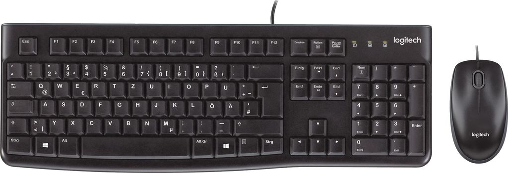 Logitech Desktop Set MK120 kabelgebunden schwarz Produktbild 