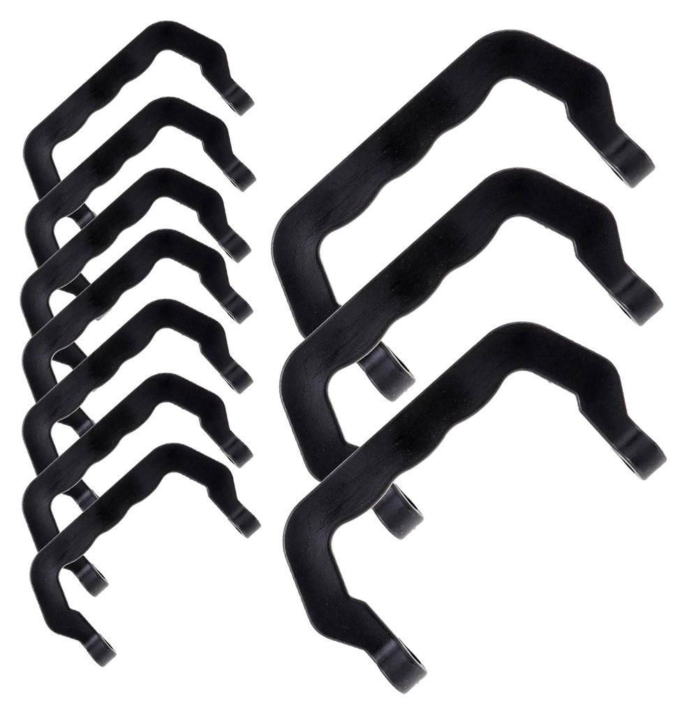 Kunststoffgriff für Haustierkäfige, 10 Stück, abnehmbar für Reisekäfige und Hundetransportboxen