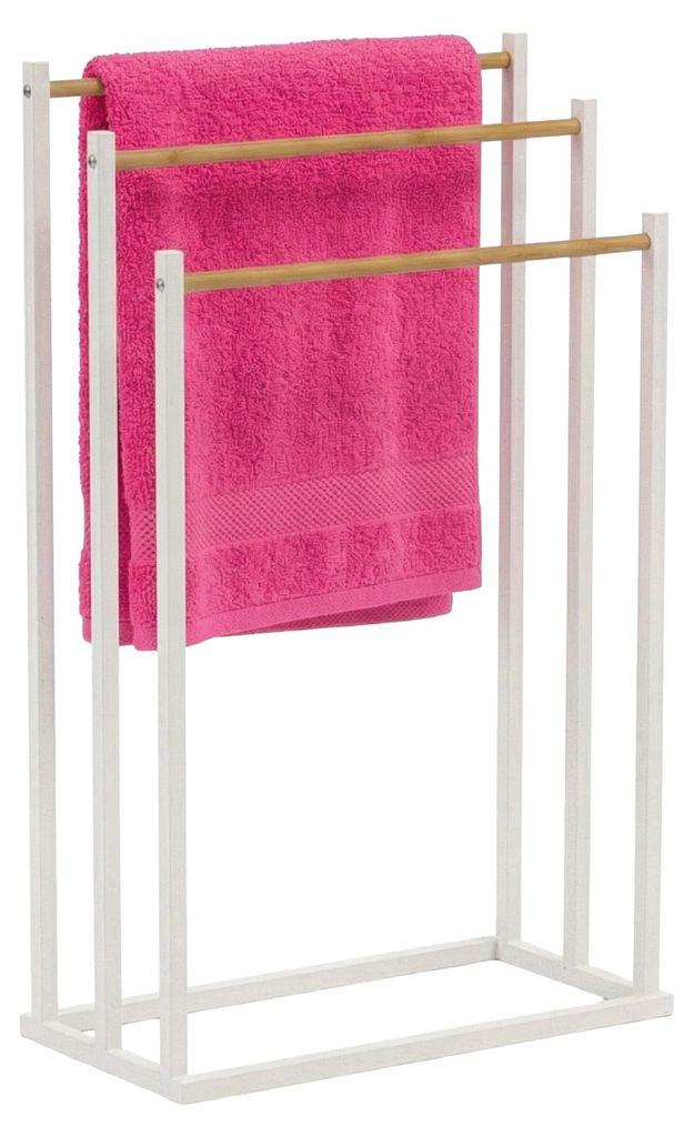 Relaxdays Handtuchständer, HBT: 76 x 45 x 21,5 cm, Metall, Produktbild 