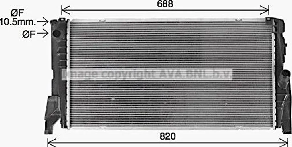 AVA Radiateur Moteur 17117617639 pour BMW 2er F45 F46 X1 X2 Mini Countryman