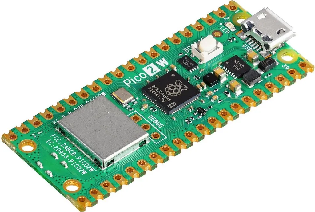 Raspberry Pi Pico 2W RP2350 4MB Flash Bluetooth 5.2 - High Performance