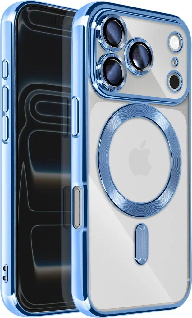 Avizar iPhone 17 Pro Max MagSafe Case - Blue Chrome Protection - 2