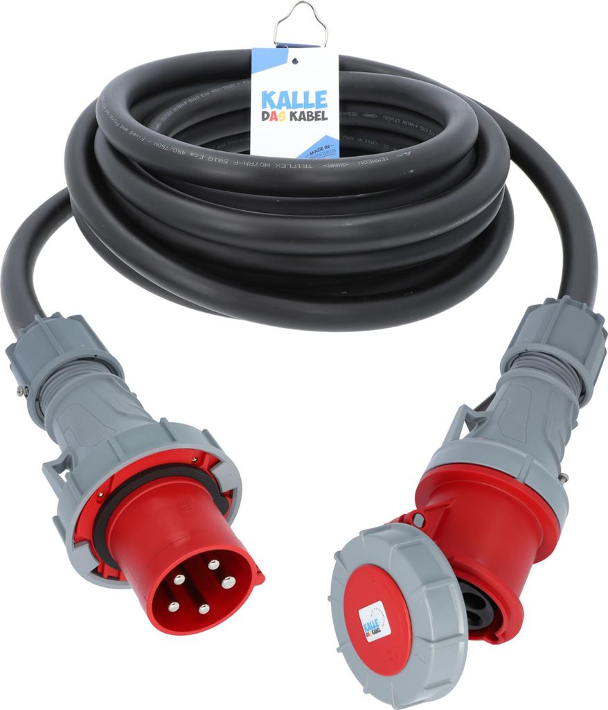 Kalle Verlängerungskabel CEE 400V 63A 10,0mm² IP44 PCE 15 Meter