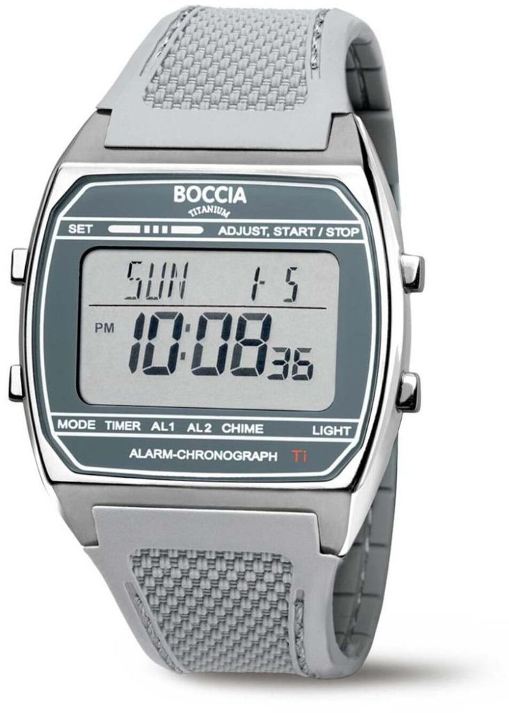 Boccia 3738-01 Montre digitale en titane gris Image du produit 
