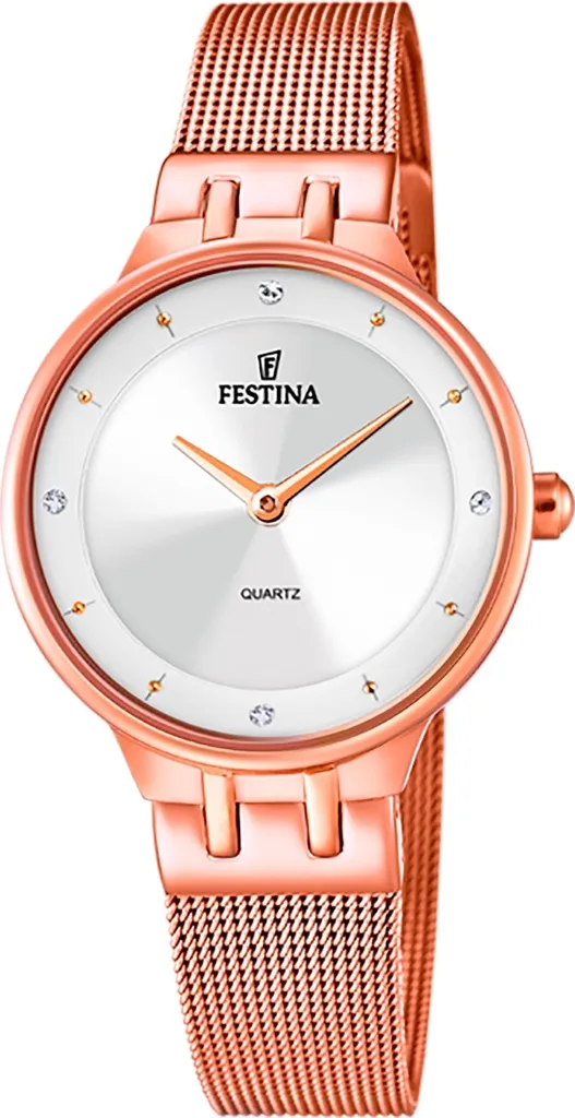 Festina Mademoiselle F20599/1 - Orologio Donna Acciaio Rosa Mesh