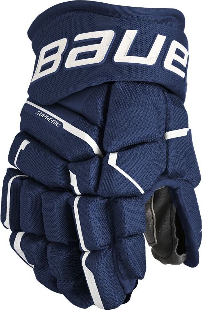 BAUER Supreme MACH Handschuhe Senior, Größe:14 Zoll, Farbe:Navy