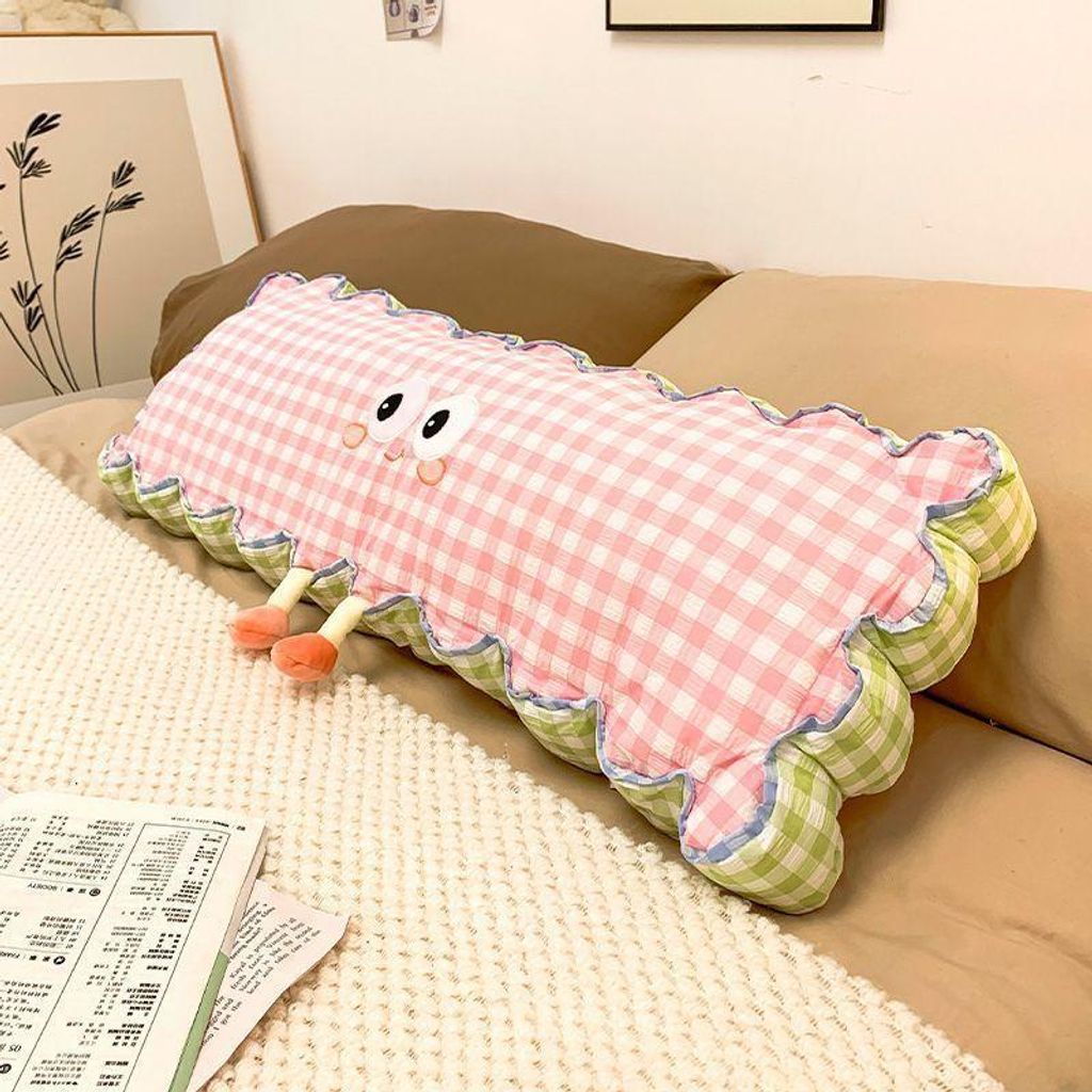 Längskissen 110 cm – Gestreiftes Kuschelkissen und Produktbild 