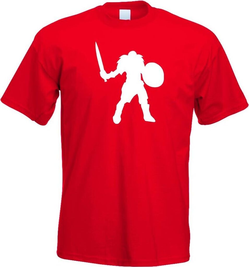 Kiwistar - T-Shirt - rot - Wikinger Krieger Krieg WW3 Motiv Bedruckt Funshirt Design Print - mit Motiv Bedruckt - Funshirt Design - Sport - Freizei...