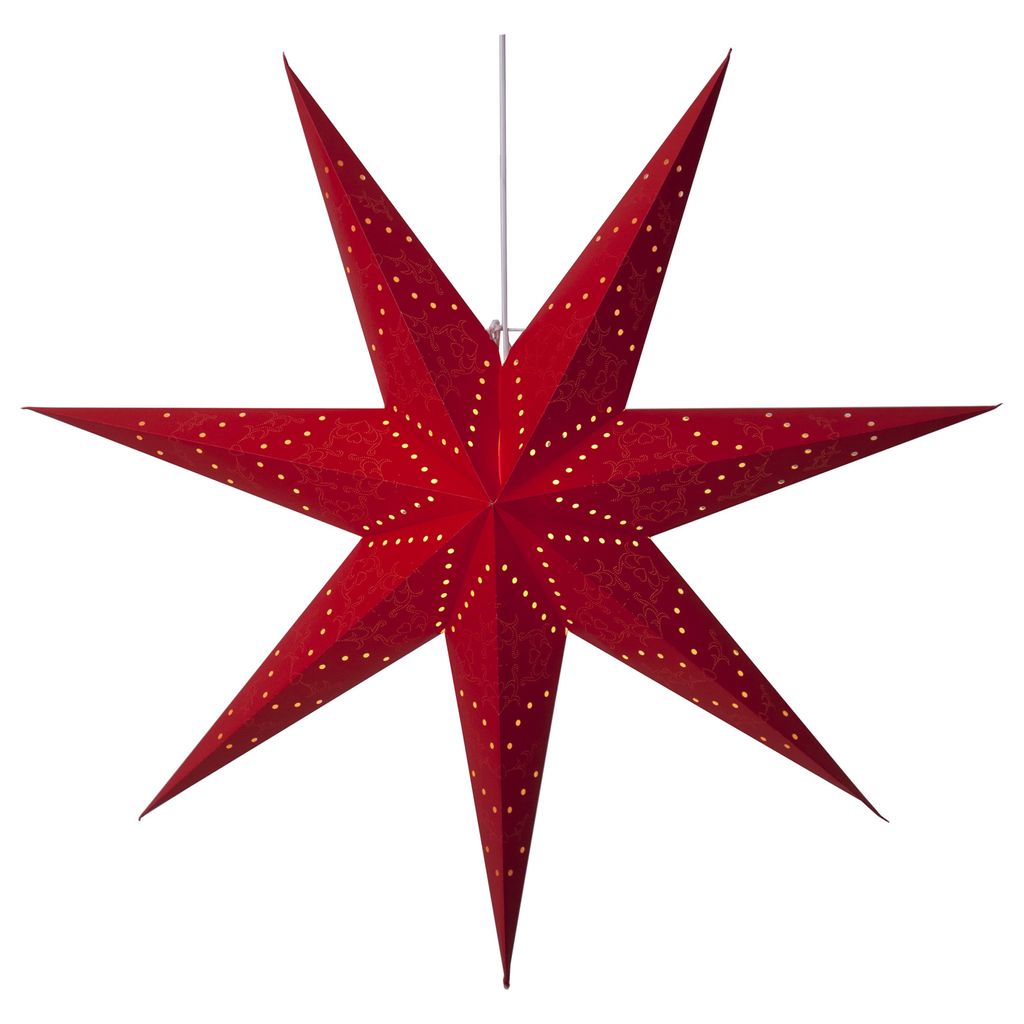 Star Sensy Papierstern 100 Rot Weihnachtsdekoration Produktbild 