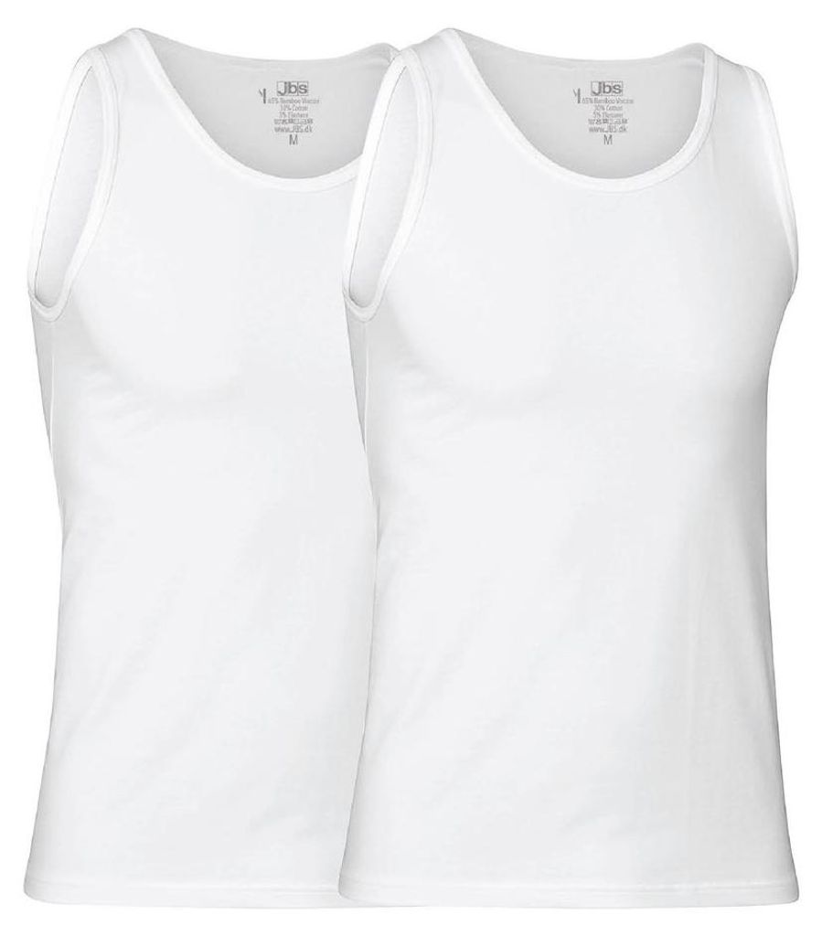 JBS Bamboo Tank Top 2er Pack white 2XL