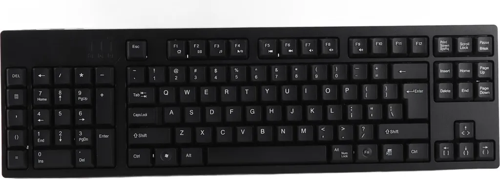 Clavier pour gaucher filaire 109 touches avec double interface USB Noir