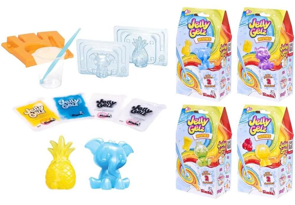 Simba Jelly Gelz Besties, 4-sort. Produktbild 