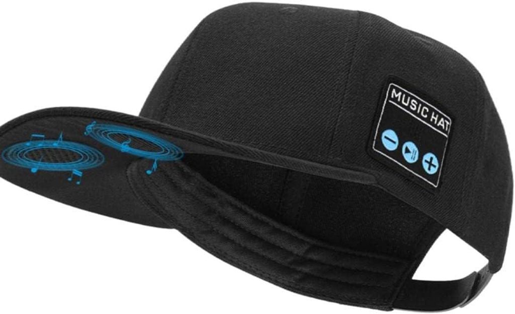 Mütze mit -Lautsprecher, Kabellose Musikkappe, Freisprech- 5.0-Lautsprechermütze mit Mikrofon, Baseballkappe Outdoor-Sportarten, Laufen, Angeln