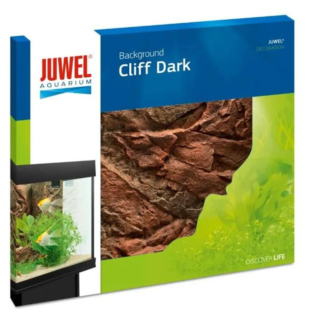 Décor de fond Cliff Dark relief rocheux pour aquarium de 60 x 55 cm