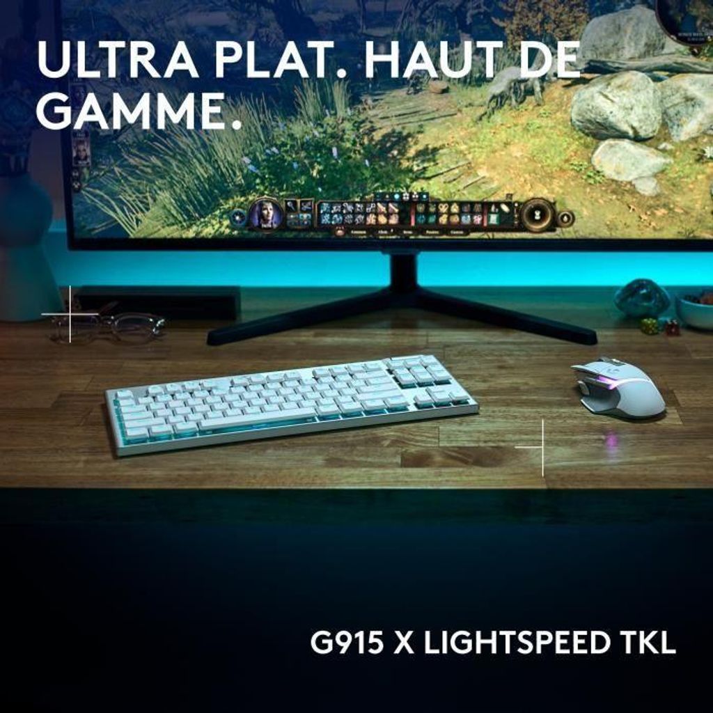 Klawiatura Gamingowa Logitech G915 TKL X, Bezprzewodowa, Zdjęcie produktu 