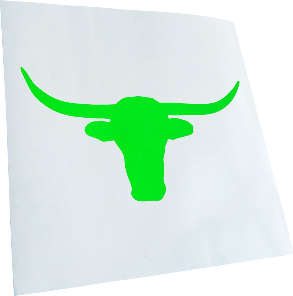 hauptsachebeklebt Kiwistar - Autoaufkleber - Ochsenkopf Silhouette Ox Bull Heckscheibe - Aufkleber für Auto Kfz Fahrrad, LKW, Truck Mofa