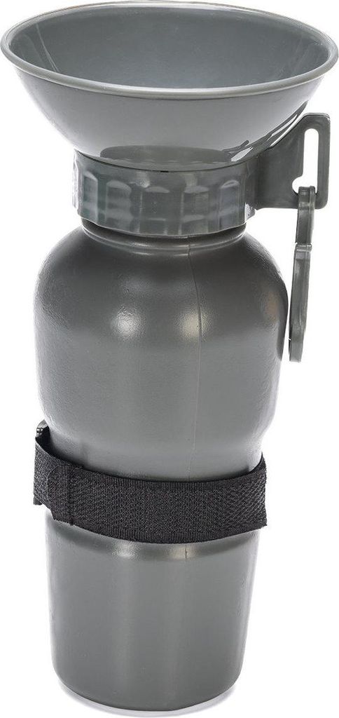 Beeztees Trinkflasche Nia aus Kunststoff grau