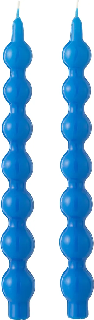 J-Line Calebasse Bleue - Bougie Parfumée Longue Durée 5h - Lot de 2