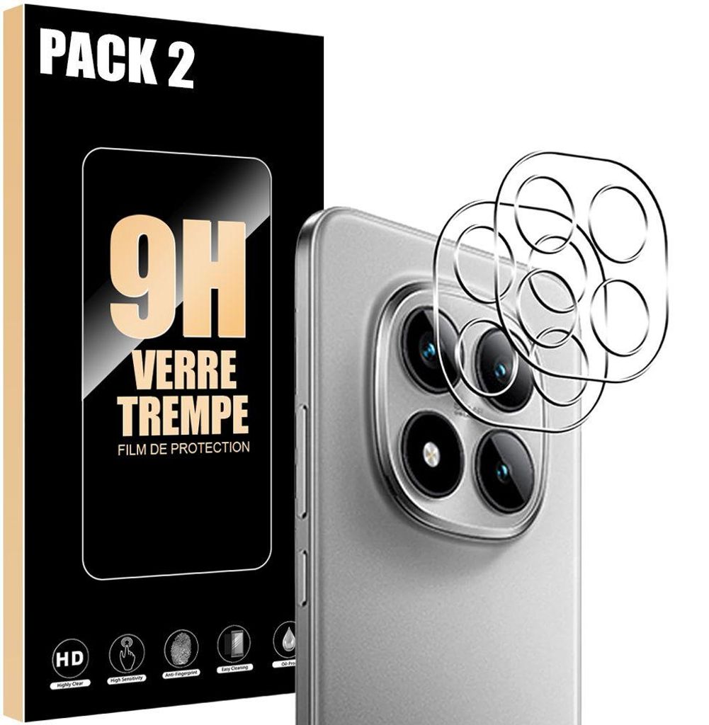2 Verre Trempé Caméra Arrière pour Xiaomi Redmi Note 15 Pro Image du produit 